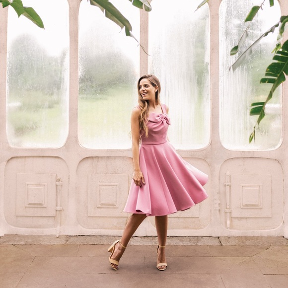 Gal Meets Glam Dresses & Skirts - New Gal Meets Glam Pink Zoe Tea Dress